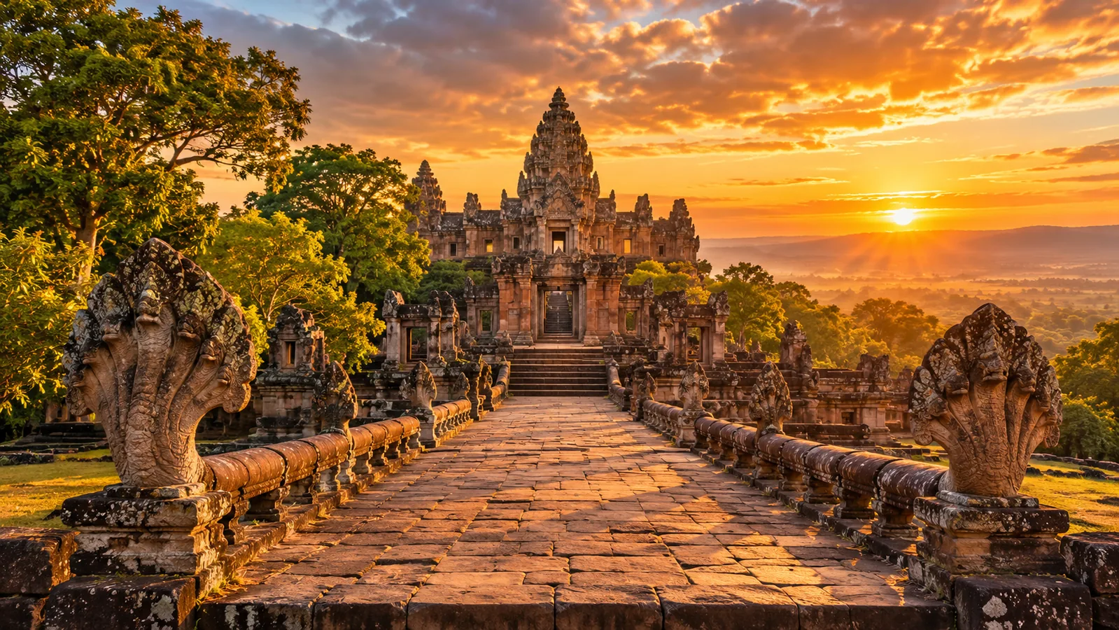 AI-generated destination illustration inspired by Buriram