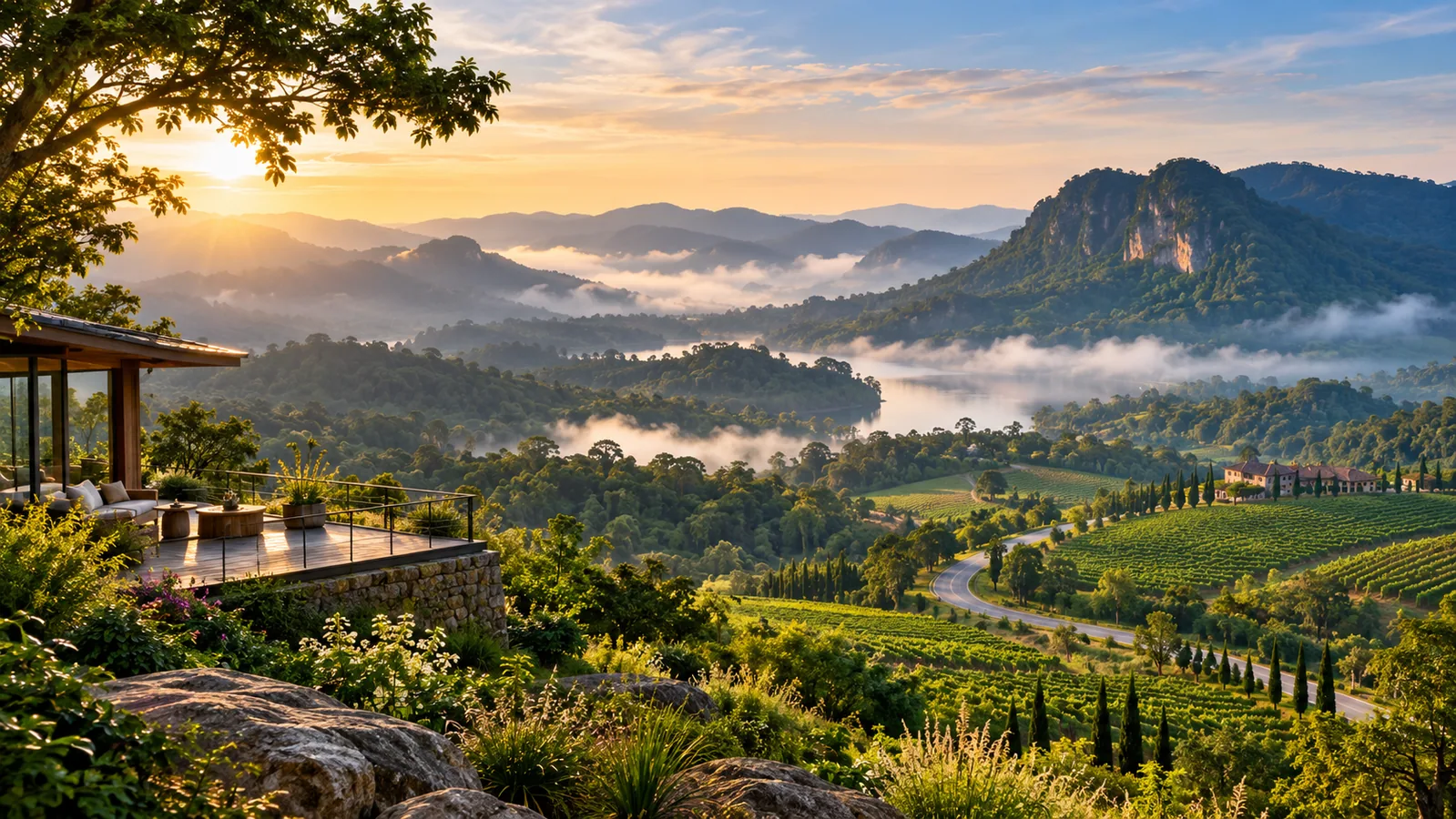 AI-generated destination illustration inspired by Nakhon Ratchasima