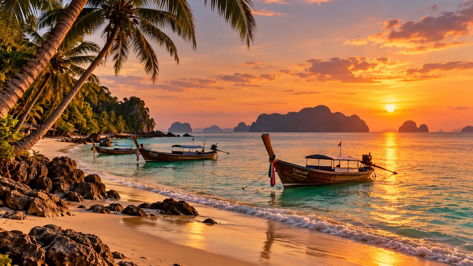 AI-generated destination illustration inspired by Koh Lanta