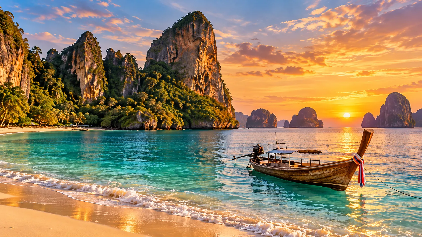 AI-generated destination illustration inspired by Krabi