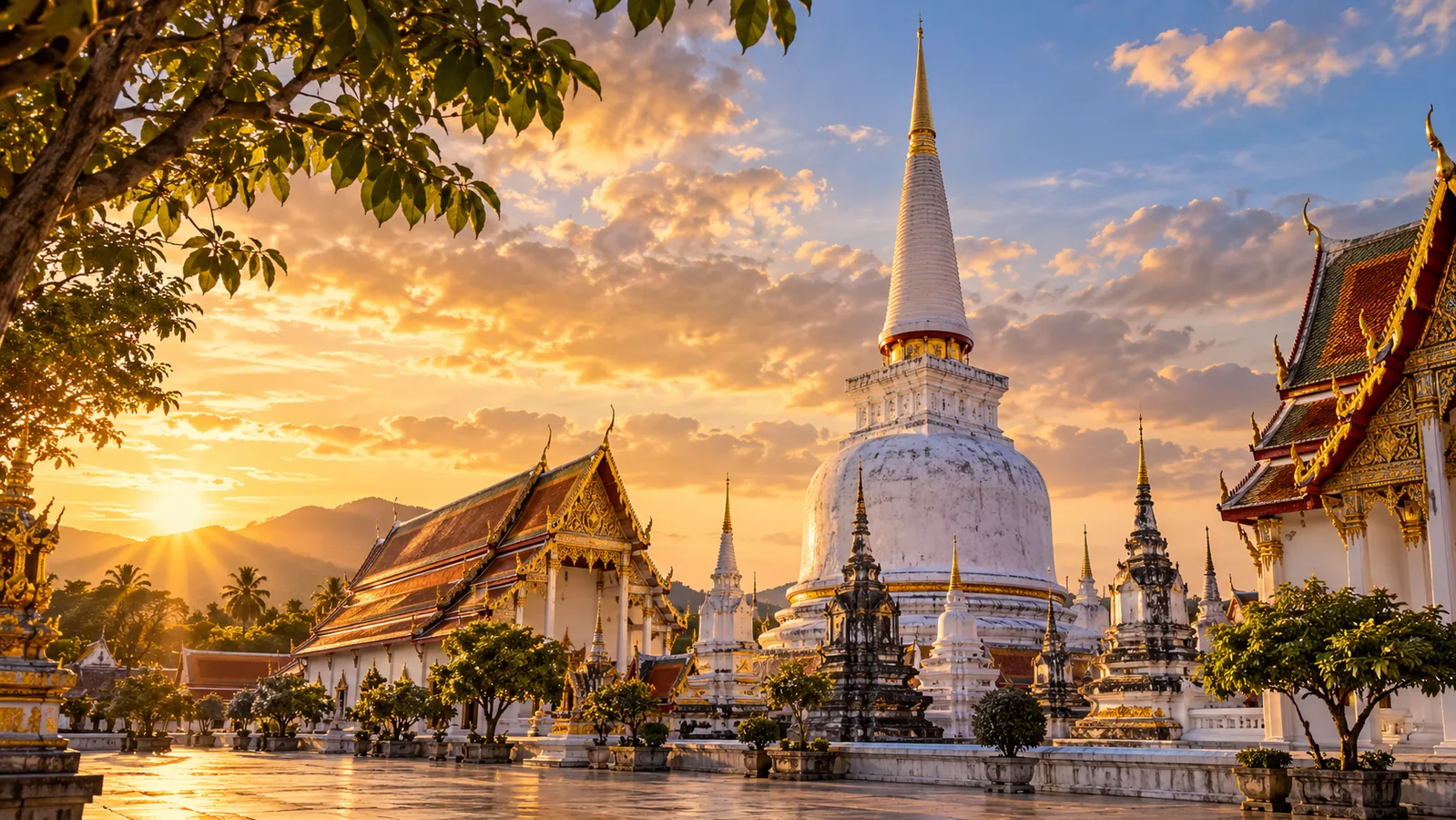 AI-generated destination illustration inspired by Nakhon Si Thammarat