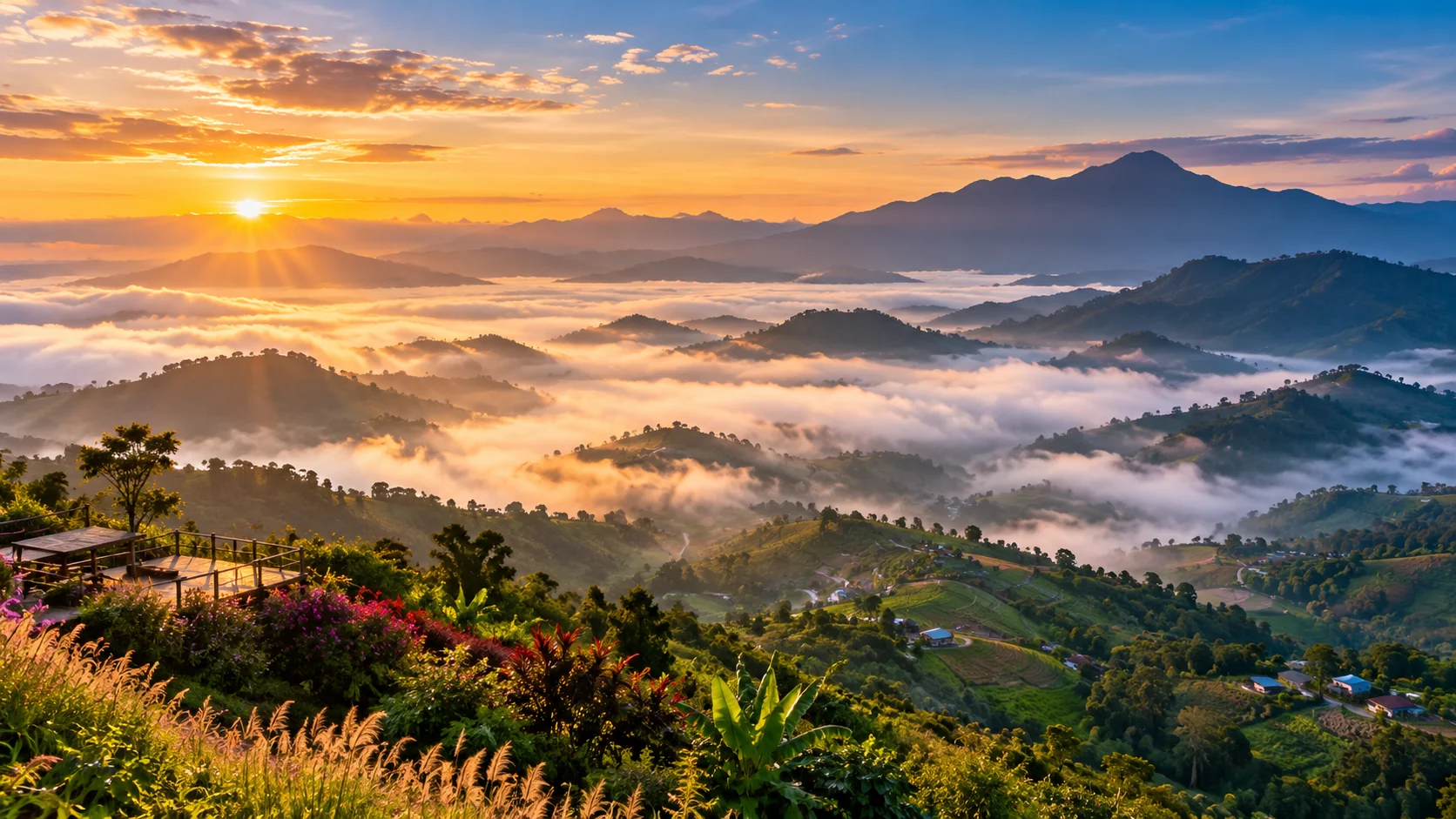 AI-generated destination illustration inspired by Phetchabun