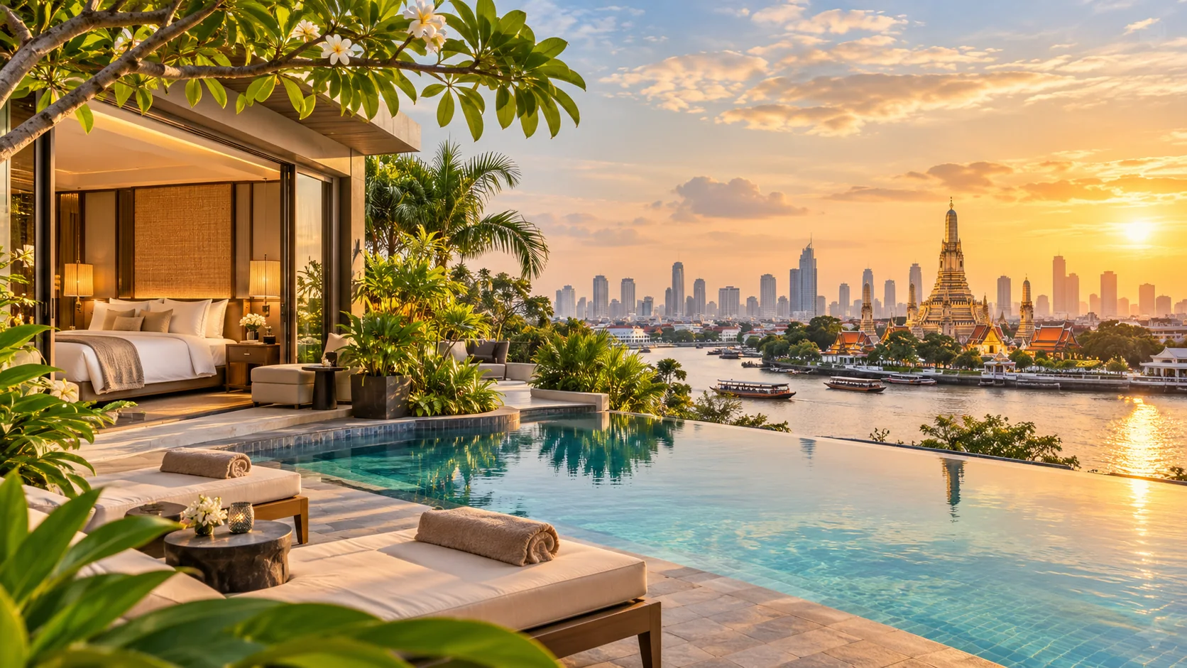 Illustrative Thailand travel scene